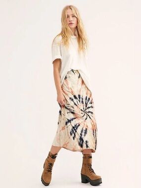 Free People Serious Swagger Velvet Skirt